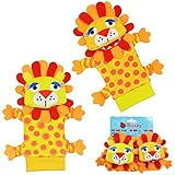 ベビー手首とSock Rattles Wrist Rattles and足Findersライオン4 pc