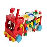 New lovely gift children toys wooden toys educational Knock the ball screw car baby toys kid wooden 