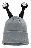 (コ-ランド) Co-land ベビー帽子 ニット帽 キッズハット 子供用キャップ 耳あて 虫造型 女の子 男の子 男女児 赤ちゃん あったか 秋冬防寒 可愛い グレー