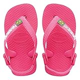 [ハワイアナス] ビーチサンダル ベビー・ブラジル・ロゴ havaianas ベビー・ブラジル・ロゴ 全6色 ブラジル製 国内正規品 (23/24（15.0cm）, 2655 オーキッドローズ)