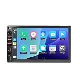 2DIN 7インチ ディスプレイ オーディオ IPS液晶 FM/AMラジオ ワイヤレスCarPlay/AndroidAutoYoutubeミラーリング映像出入力、USB/SD/AUX/Bluetooth