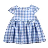(プタス)Putars ベビー服 子供服 女の子 ワンピース ドレス 半袖 チェック柄 可愛い オシャレ 通園 発表会 旅行 記念日 プレゼント 2-6歳