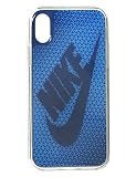 NIKE(ナイキ) グラフィック スウッシュ iPhoneX ケース DG0027-918 シグナルブルー/ジムブルー