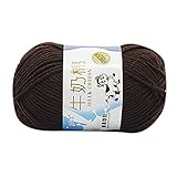 greatfun 1pc 50 g chunky Handニットスコアミルクコットンニット糸帽子スカーフセーターBlanket one size