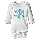 NINKI ベビー服 クリスマス 雪 飾り イラスト 長袖 ロンパース 6ヶ月~24ヶ月 100%コットン 出産祝い Size 24 Months ホワイト