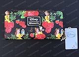 ディズニー 財布 DISNEY / LOUNGEFLY Wallet BELLE FLORAL Zipper [並行輸入品]