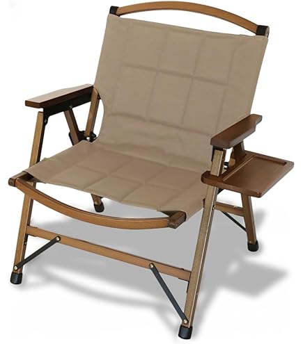 Amazon.co.jp: クラシックチェアウッドコンパクト収納容量120kg屋外