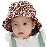 KRY 赤ちゃん 帽子 日よけ 子供サンバイザー 赤ちゃんキャップ ベビー ハット 帽子 ベビー 春 夏 ギッズ キャップ 子供用帽子 バケットハット ハット女の子1歳～4歳 可愛い おしゃれ 赤ちゃ