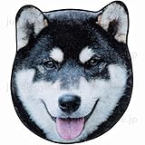 ヘミングス (heming's) リアルモチーフタオル　柴犬 : 黒 (ブラック)