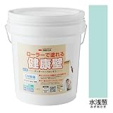 ぬるもり　テンダートップけいそう～ローラーで塗れるけいそう土塗り壁材　カラー４１色あり～ 水浅葱［200］