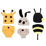 Perfk 3つセット　　素敵　　手作り　ウール　　かぎ針編み　　セット　　赤ちゃん　　　新生児服　　　贈り物