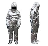 Cotton Aluminized Suit Thermal Radiation 500 Degree Heat Resistant Aluminized Suit Fireproof Clothes