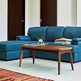 木製リビングテーブル ブラウン ウォールナット材 ローテーブル センターテーブル ソファテーブル シンプル 北欧テイスト【サイズ】幅100×奥行45×高さ40cm MK (ブラウン)