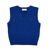 ラルフローレン　Ralphlauren 　コットンニットベスト ブルー　24m(85-90cm) [並行輸入品]