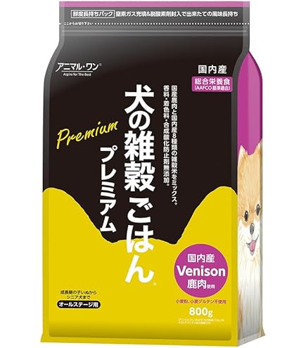 Mアニマルワン犬の雑穀ごはん機能性プラスフィッシュ800㌘ 犬の雑穀ごはん機能性フィッシュ（800g）【ベストアメニティ】