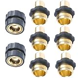 No-Leaks Pressure Washer Garden Hose Quick Connect Set , 6 Male Connects + 2 Female Connects [並行輸入品]