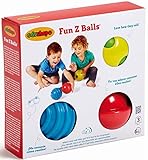 Edushape Fun Z Balls 3 Piece 【You&Me】 [並行輸入品]