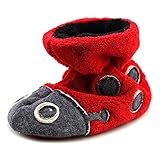 Acorn Easy Critter Ladybug ベビー 米国 12-18 Months レッド スリッパ [並行輸入品]
