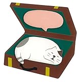 デコレ concombre トランク猫ふせん うとうと三毛猫