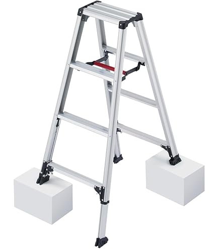 Amazon.co.jp: 専用脚立 脚軽 伸縮 4段 RZS-12a (1.03~1.23m) (17767