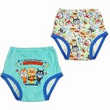 (バンダイ)BANDAI トレーニングパンツ 2枚組 アンパンマン 3層構造 ベビー パンツ サックス 90