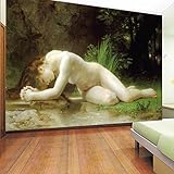 3 D 室ベッドルームのテレビの背景美裸のモダンな壁紙 298 座って