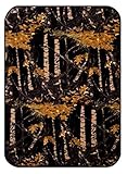 REGAL Mink Plush 43 x 55 Baby Blanket - The Woods' Black Camo by Regal Comfort