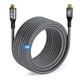MOPOCHG USB C ケーブル USB-C 3.2 Gen2 タイプc ケーブル、240W PD3.1 急速充電、20Gbps データ転送、8K@30Hz / 4K@144Hz 映像出力対応、Thunderbolt 5/4/3 互換、MacBook Pro/iPad Pro/iPhone 17/16/Galaxy S26/S25 等Type-C各種対 (5m)