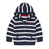 ポロ ラルフローレン ストライプ・コットン・フルジップパーカー[ネイビーマルチ](男の子12～24か月用)18Mサイズ [並行輸入品]