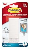 Command Bath Picture Hanging Strips Large White 4-Water Resistant Strips (17206B-ES) [並行輸入品]