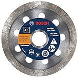 Bosch VG4542 4-1/2-Inch x 7/8-Inch Turbo Rim V-Groove Diamond Blade for General Purpose [並行輸入品]