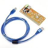 Fosa　ダブルプレイヤーアーケード　JAMMAゲーム〜　USBインターフェースPS / 3ゲームアクセサリーコントローラーボード（イエロー）