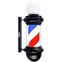 Amazon.co.jp: WDZD 48 cm サインポール、小さい赤白青ストライプ床屋