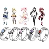 [CAOMEI] リング 魔法少女まどか☆マギカ イメージ 指輪 鹿目まどか 美樹 さやか 佐倉 杏子 暁美 ほむら 巴 マミ 浮き彫り アクセサリー 人気 キャラクター 萌えグッズ コスチューム小物 小道具 可愛い シンプル おしゃれ 日常用 プレ