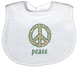 Raindrops Peace Appliqued Bib, Green by Raindrops [並行輸入品]