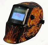 TruePower 09-1725 Solar Auto Darkening MIG Tig Skull Welding Helmet Welder Mask by TruePower