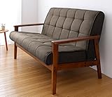 ヴィーヴ 木肘ソファ 2人掛け 2p ファブリック 布地 布張り 天然木 木製 座り心地 デザイン おしゃれ カフェ 北欧 リビング 人気 家具 インテリア KD-ソファ カラフル 可愛い かわいい ダークブラウン ライトブラウン ブルー 