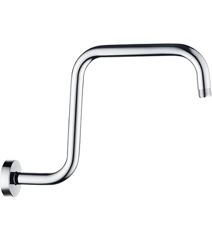 Solid Brass Shower Ball Joint Adapter – Adjustable Shower Arm Connector With Swivel Head, Universal Fit, Brushed Chrome Finish