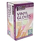 Nicole Home Collection 05028 Vinyl Gloves, Powder Free, One Size, White (Pack of 100) by Nicole Home