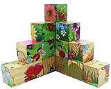 Aibearty Wooden Blocks Cube Pattern Insect Jigsaw Puzzles Toddler Toys(16 pcs) [並行輸入品]