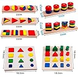 Montessori Wooden Educational Materials - 8 pcs in a box [並行輸入品]