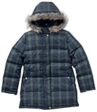 モンベベ ダウンママコート ブラックウオッチ ネイビー V1585