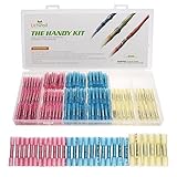 URLWALL 200PCS Assorted Heat Shrink Butt Splice Crimp Connectors Insulated Waterproof Copper PE AWG 