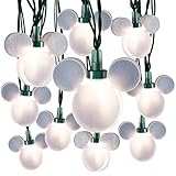 Disney Magic Holiday White Shimmering Mickey Mouse LED String Lights [並行輸入品]
