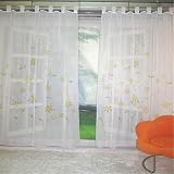 ZARABEイエローハンドメイドインクジェット素朴なカーテンスタディ寝室リビングルーム画面 150x175cm イエロー ZalandM70
