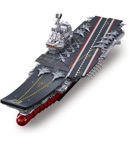 Amazon.co.jp: PLAYBUDDY 軍用戦艦模型組み立てセット 1/350 MOC CVN