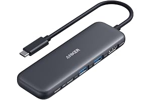 Anker 332 USB-C ハブ (5-in-1) 100W USB PD対応 4K HDMIポート5Gbps 高速データ転送 USB-C/USB-Aポート搭載