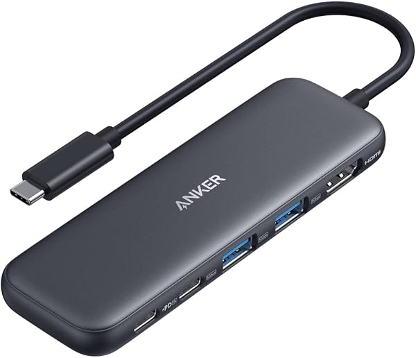 Anker 332 USB-C ハブ (5-in-1) 100W USB PD対応 4K HDMIポート5Gbps 高速データ転送 USB-C/USB-Aポート搭載 - 1