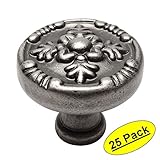 Cosmas 9465 WN風化ニッケルキャビネットハードウェアラウンドノブ – 1 – 1 / 4 "直径 – 25パック