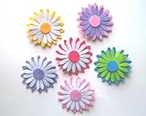 Daisy Felt Flower Decor ( 5 " -6pcsセット)